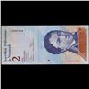 Image 2 : 2012 Venezuela 2 Bolivares Note P# 88E Grades Gem CU