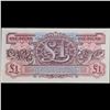 Image 3 : Set of 2 Concecutive 1950 Great Britain Military Payment 1 Pound Note P# m22A Grades CU