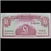 Image 2 : Set of 2 Concecutive 1962 Great Britain Military payment 1 Pound Note P# M36A Grades CU