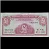 Image 4 : Set of 2 Concecutive 1962 Great Britain Military payment 1 Pound Note P# M36A Grades CU