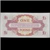 Image 5 : Set of 2 Concecutive 1962 Great Britain Military payment 1 Pound Note P# M36A Grades CU