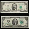Image 2 : Set of 2 Concecutive 1976 $2 Federal Reserve Note Grades CU