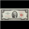 Image 2 : 1963A $2 Red seal United States Note Grades Gem+ CU