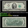 Image 1 : Set of 3 Concecutive 1976 $2 Federal Reserve Note Grades CU