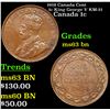 Image 1 : 1918 Canada Cent 1c King George V KM-21 Grades Select Unc BN