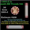 Image 1 : Shotgun Lincoln 1c roll, 1995-d 50 pcs Bank Wrapper.