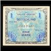 Image 2 : 1944 Germany WWII Allied Military Currency 1 Mark Note P# 192a Grades Select AU