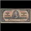 Image 2 : 1938 Canada 2 Dollar Note P# 59c Grades vf++