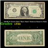 Image 1 : 1963B $1 Green Seal "Barr Note" Federal Reserve Note Grades vf++