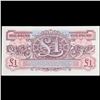 Image 2 : 2x Consecutive 1948 2nd Series British Armed Forces 1 Pound Special Voucher, CU! P# M22a Grades Gem 