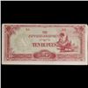 Image 2 : 1942-1944 Burma 10 Rupee Note (japanese Occupation) P# 16A Grades Choice AU/BU Slider