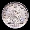 Image 2 : ***Auction Highlight*** 1857-p Seated Liberty Half Dime 1/2 10c Graded ms65+ BY SEGS (fc)