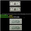 Image 1 : 2x Consecutive 1976 $2 Federal Reserve Notes (Philadelphia, PA) All CU! Grades Brilliant Uncirculate