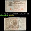Image 1 : 1910 Germany 1,000 Mark Note P# 45B Grades Select AU