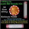 Image 1 : Shotgun Lincoln 1c roll, 1978-p 50 pcs Bank Wrapper.