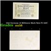 Image 1 : 1923 Germany 10 Millionen Mark Note P# 106C Grades Choice AU/BU Slider