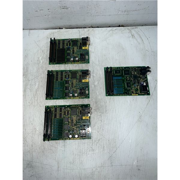 Lot of (4) Fanuc #A20B-2002-0521/04A  & #A20B-2002-0521/13A Circuit Boards