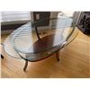 Image 1 : Modern Glass/Wood Coffee Table