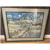 Image 1 : Vincent Van Gough Print - Man Harvesting Wheat