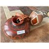 Image 1 : South American Pottery & Hand Made Leather Belt (Size 40)
