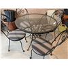 Image 1 : Steel/Glass Patio Set No Umbrella