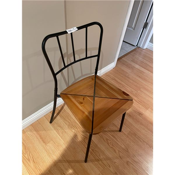 Metal/Wood Designer Chair