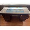 Image 1 : MCM Solid Wood Desk Has Cosmopolitan Map Top