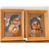 Image 1 : Pair of First Nations Pastel Paintings by R. Rominuk - 12 x 17