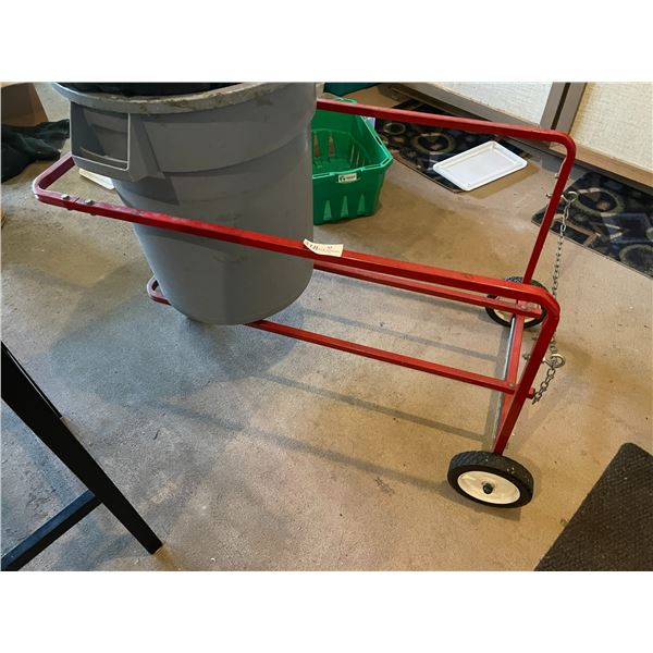 Very Handy Rolling Garbage Can Cart