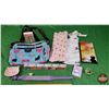Image 1 : Cat Collector Combo Group : Incl. Wall Décor "Cats"; Purse; Scarves; Buckle Frosted Bling Collar Pur