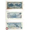 Image 2 : Canada $5 Bills (3): - 1954 Bouey/Rasminsky #UX6555540 - 1979 Lawson/Bouey #30091568344 - 1986 Crow/