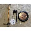 Image 1 : NO RESERVE clock, thermometer, hatchet