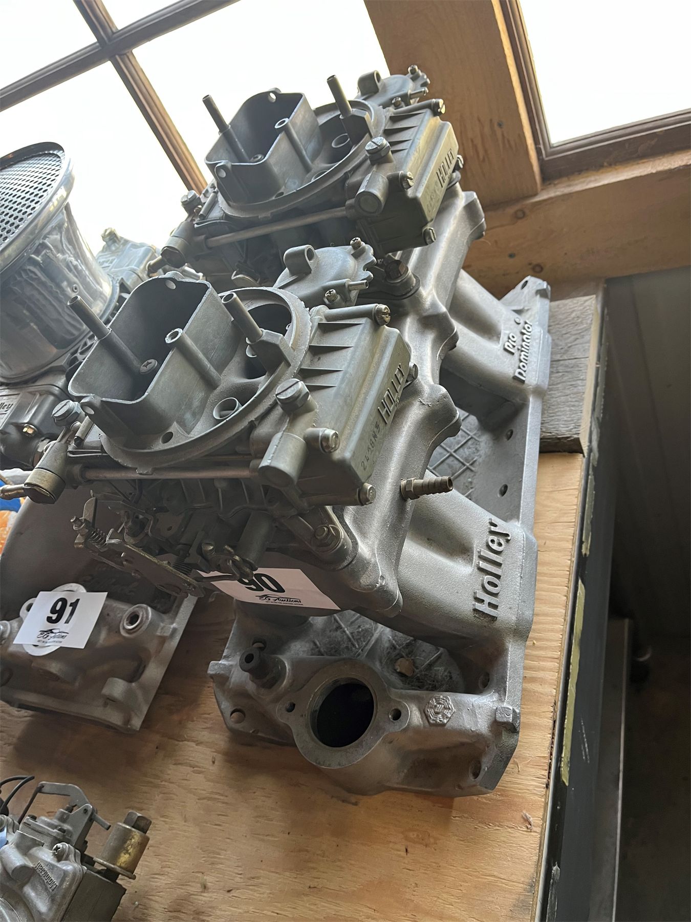 Quad Intake NO RESERVE holley pro dominator dual quad intake SBC