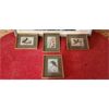 Image 2 :  NO RESERVE Collection of Cash miniature woven pictures and oil painting of an eagle landing 