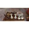 Image 1 : NO RESERVE Vintage lamps and chandelier 