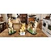 Image 1 : NO RESERVE 3 Chalk Dog Statues 