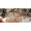 Image 1 : NO RESERVE 2 Antique folding chairs with table
