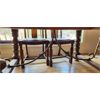Image 3 : NO RESERVE Large antique dining room table with 6 chairs.5 ft extended to 8 ft 