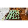 Image 2 : NO RESERVE RARE Vintage 89 piece collection of Fire King  jadeite dishes
