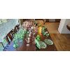 Image 2 : NO RESERVE RARE 66 piece collection of Depression glassware 