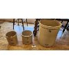 Image 1 : NO RESERVE 3 crocks 2 gal 3 gal and 15 gal