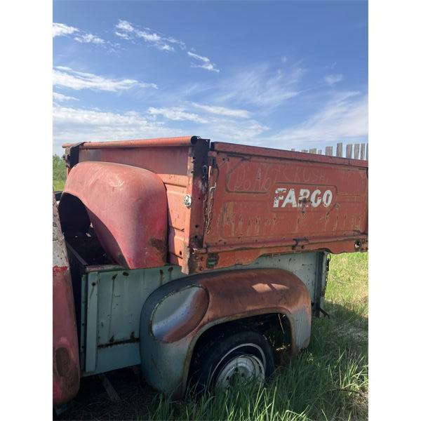 NO RESERVE 1955 FARGO BOX ONLY