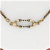 Image 3 : UNIQUE Vintage 18K Yellow Gold 20" Twisted & Open Bar Link Chain Necklace 16.08g