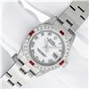 Image 3 : Rolex Ladies Quickset White Roman Diamond & Ruby Datejust Wristwatch