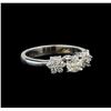 0.86 ctw Diamond Ring - 14KT White Gold