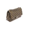 Image 2 : Chanel Dark Green Quilted Caviar Leather Jumbo Double Flap Shoulder Bag