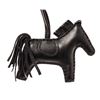 Hermes So Black Leather GriGri Rodeo Horse Bag Charm