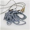 Image 1 : Two Vintage Multi-Strand Sapphire Bead Necklaces