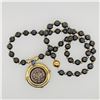 Image 1 : 18K Yellow Gold & Hematite Necklace & Pendant by R. L. Kay