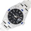 Rolex Quickset Black Index & Sapphire Diamond Datejust Wristwatch 26MM